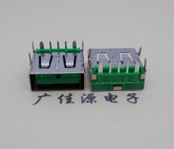 佛山5A大电流 快充接口 USB5p绿胶芯 常规母座