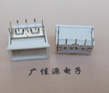 佛山USB接口2.0连接器.3p端子加护套防尘母座
