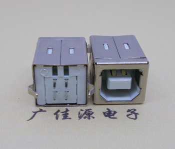 佛山USB BF180度母座 打印机接口 立式直插带赛