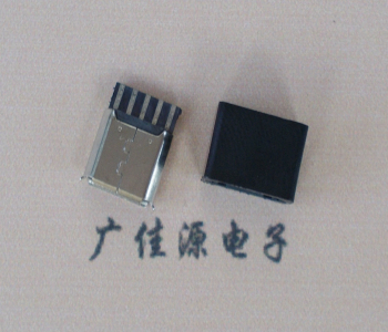 佛山麦克-迈克 接口USB5p焊线母座 带胶外套 连接器