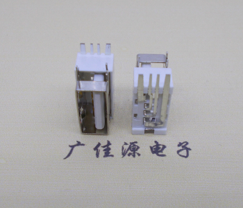 佛山USB侧立式短体10.0尺寸 侧插加宽脚5A大电流插座