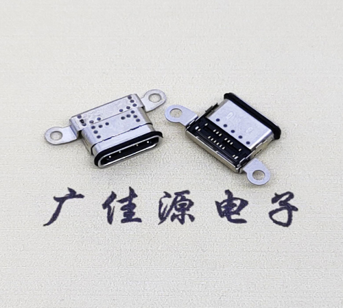 佛山USB 3.1C口.TYPE-C16P防水双排贴插座带螺丝孔