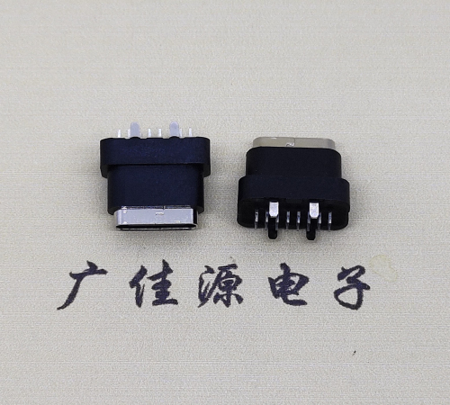 佛山type c16pin防水连接器.点胶防水IPX7等级.立式接口母座