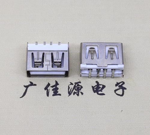 佛山usbA母立贴10.0mm短体 DIP立插式连接器接口